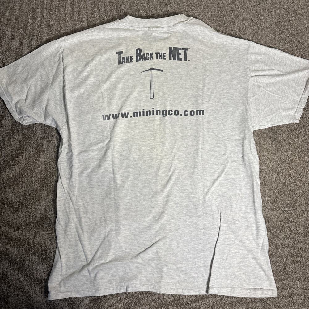 Vintage Mining Company Tech Pre-Google T-shirt Gray XL About.com